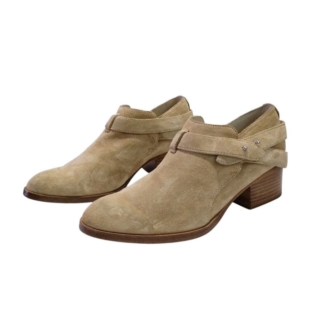 Rag & Bone Harley Leather Booties In Dune Suede Womens 8 Boho‎ Neutral Preppy